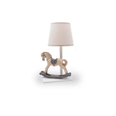Abajur Cavalo De Balanço Com Cúpula